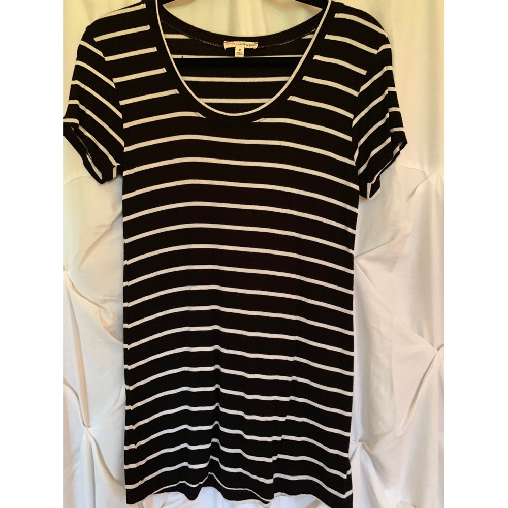 Black and White Striped Tee